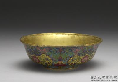 图片[2]-Copper bowl with cloisonne enamel decor, Qing dynasty, Qianlong reign (1736-1795)-China Archive